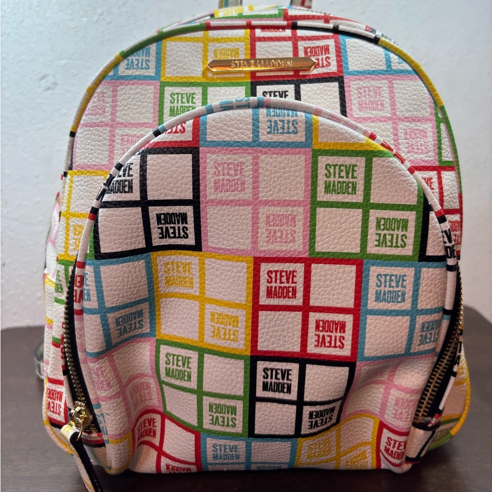 Steve Madden Colorful Logo Backpack - Picture 7 of 10